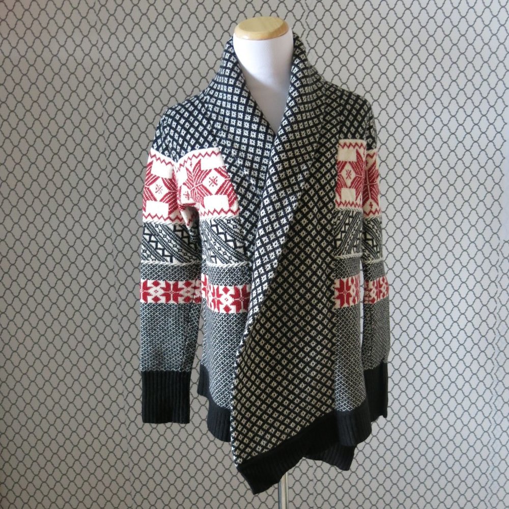 Telluride Clothing Co. Lambswool Blend Open Front Sweater Cardigan -Size Small - Picture 3 of 7